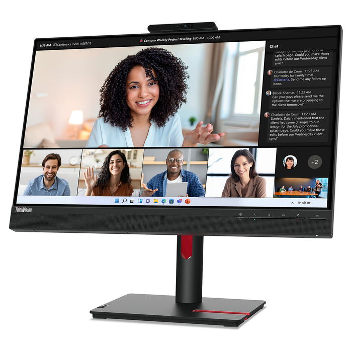 Lenovo ThinkVision T24mv-30 Monitor IPS 24" Full HD 1920x1080 75Hz 4ms USB-C 90W Altavoces Negro Lenovo ThinkVision T24mv-30 Monitor IPS 24" Full HD 1920x1080 75Hz 4ms USB-C 90W Altavoces Negro