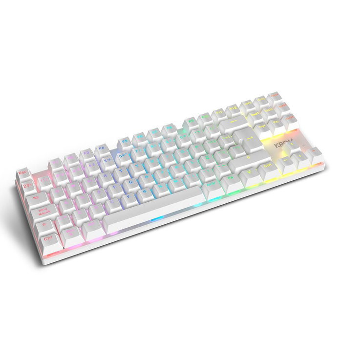 Krom Klass Pack Gaming 4 en 1 RGB Blanco con Teclado Mecánico Krom Klass Pack Gaming 4 en 1 RGB Blanco con Teclado Mecánico