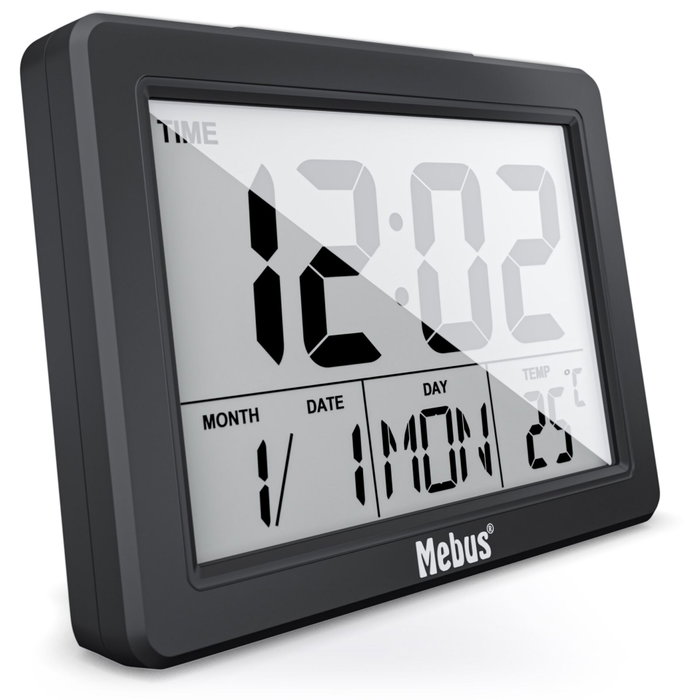 Mebus 25739 Despertador Digital de Cuarzo Negro Mebus 25739 Despertador Digital de Cuarzo Negro