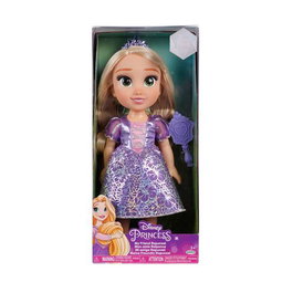Jakks Pacific Muñeca Articulada Princesa Rapunzel de Disney 38 cm PVC con Vestido, Tiara, Zapatos y Cepillo