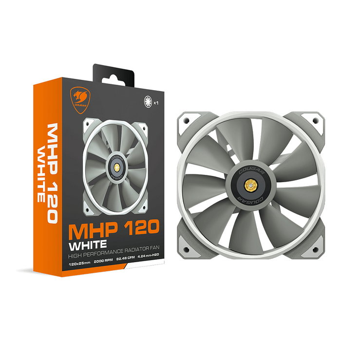 Cougar Ventilador Gehäuse MHP 120, 120mm, Blanco