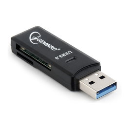 Gembird UHB-CR3-01 Lector de Tarjetas All-in-One USB 3.0 Compatible con SD, SDHC, SDXC, MicroSDXC y MiniSDHC - Negro