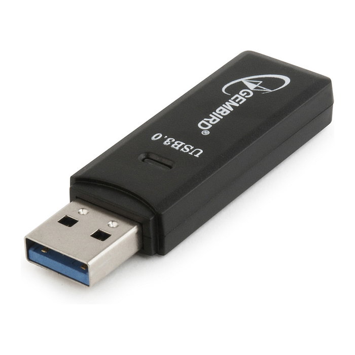 Gembird UHB-CR3-01 Lector de Tarjetas All-in-One USB 3.0 Compatible con SD, SDHC, SDXC, MicroSDXC y MiniSDHC - Negro