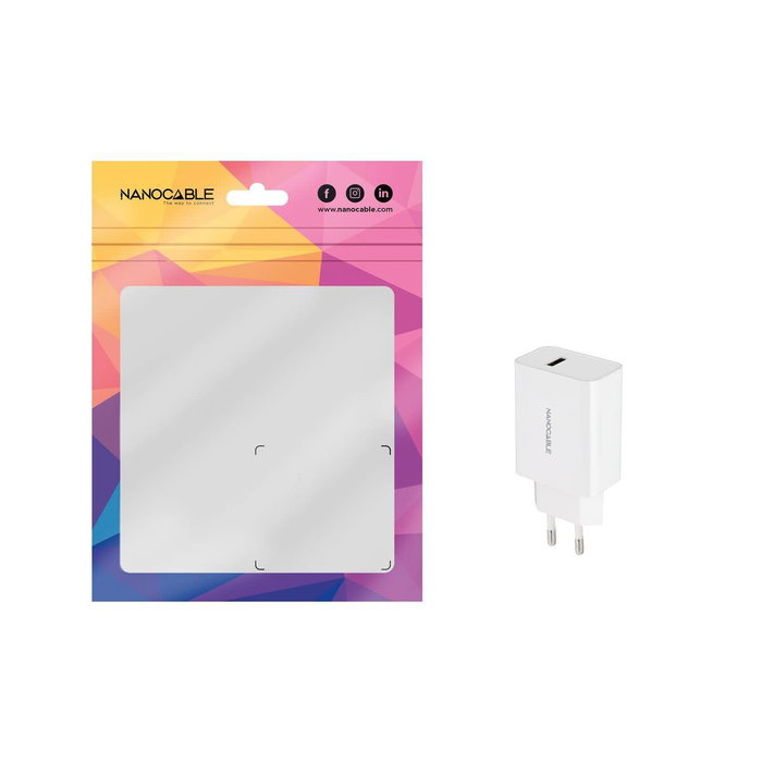 Nanocable Cargador USB-A 5V/2.1A Blanco
