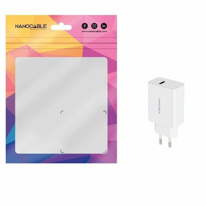 Nanocable Cargador USB-A 5V/2.1A Blanco