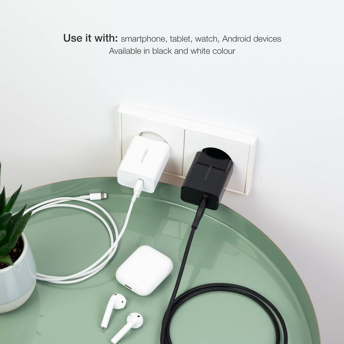 Nanocable Cargador USB-A 5V/2.1A Blanco