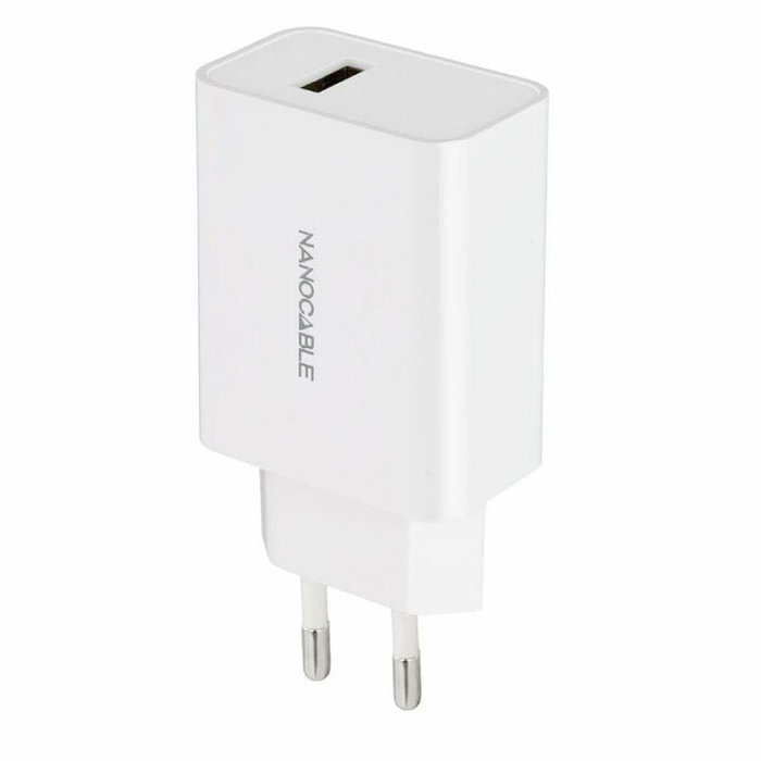 Nanocable Cargador USB-A 5V/2.1A Blanco