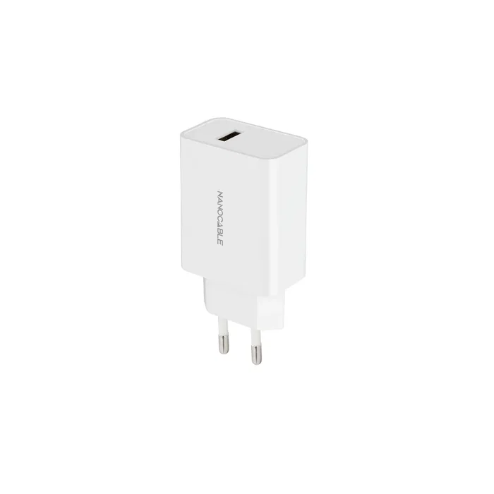 Nanocable 10.10.2003 Cargador de Pared USB-A 5V/2.1A Blanco - Universal para Smartphone, Tablet, Auriculares