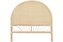 DKD Home Decor Cabecero Cama Ratán Balines Natural 153 x 149 cm