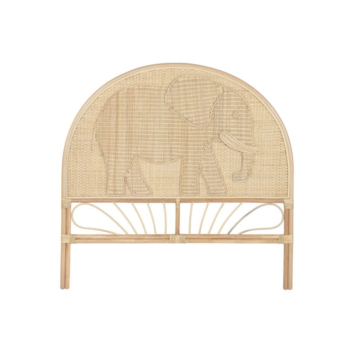 DKD Home Decor Cabecero de Cama de Ratán Elefante Natural