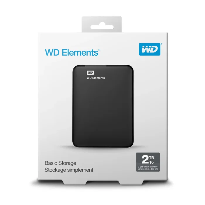 Western Digital Elements Portable 2 TB 2.5 pulg. USB 3.0 Negro Western Digital Elements Portable 2 TB 2.5 pulg. USB 3.0 Negro