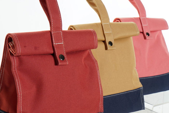 DKD Home Decor Bolsa Termica Basicos Mostaza Rosa 13 x 31 x 19 cm (12 Unidades)