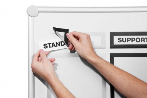 Durable 498623 PACK 5 MARCOS INFORMATIVOS DURAFRAME MAGNETIC TOP 236x66mm Plata