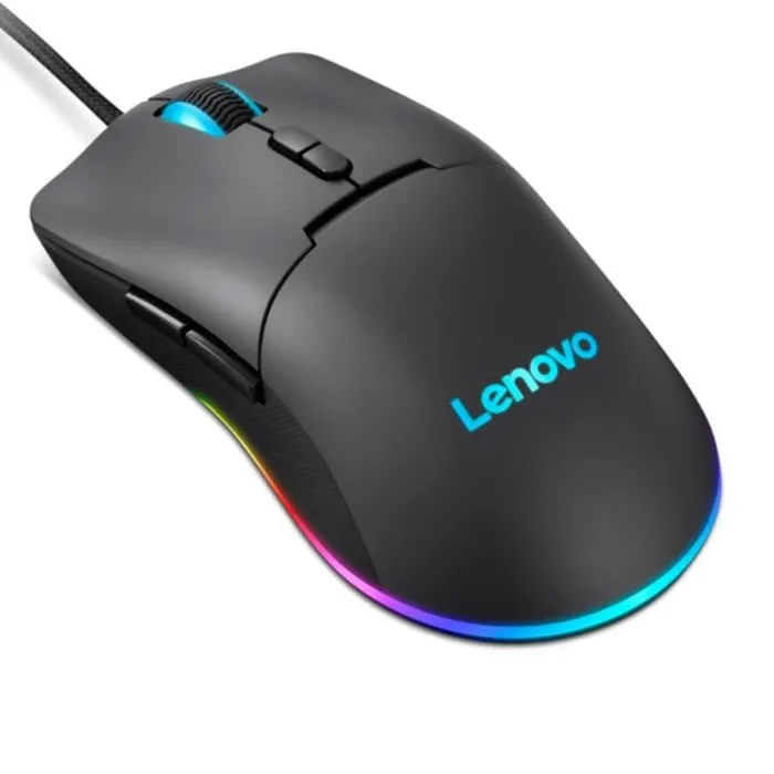 Lenovo GY51M74265 Ratón Gaming M210, 8000 DPI, 7 Botones Programables, RGB, Cable USB 1.8m, para Mano Derecha, Negro
