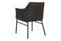 DKD Home Decor Silla Loft Marron Oscuro Negro Microfibra Metal 60 x 84 x 60 cm