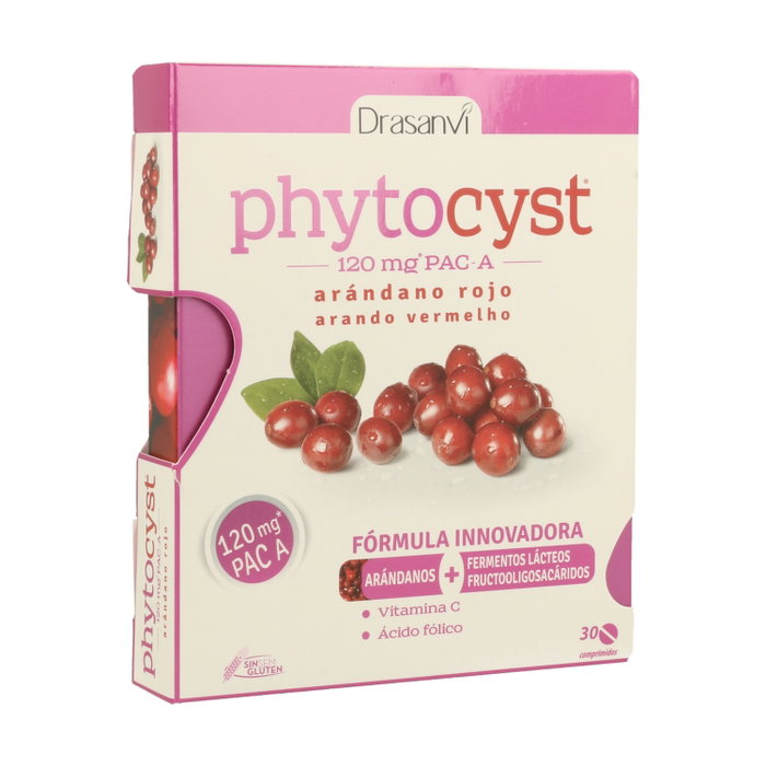 Drasanvi Phytocyst 30 comprimidos 120 mg Complemento Alimenticio con Fibra y Vitaminas Drasanvi Phytocyst 30 comprimidos 120 mg Complemento Alimenticio con Fibra y Vitaminas