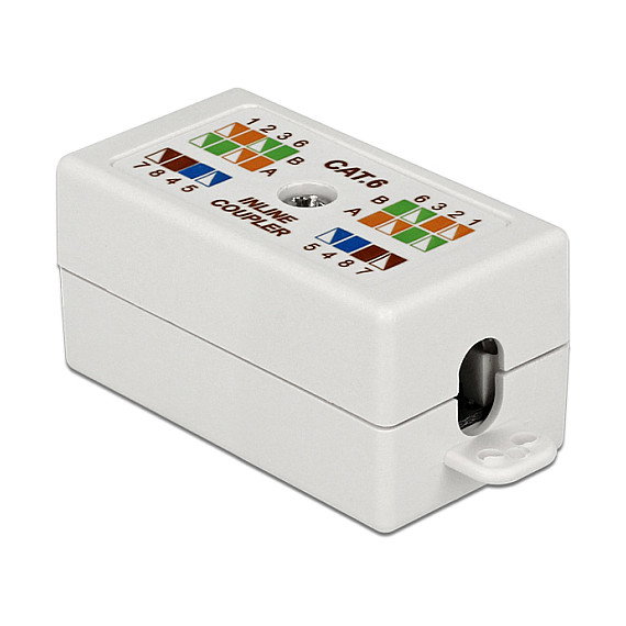 DeLOCK 86167 Caja de conexión para cables de red Cat.6 UTP LSA sin herramientas, Blanco DeLOCK 86167 Caja de conexión para cables de red Cat.6 UTP LSA sin herramientas, Blanco