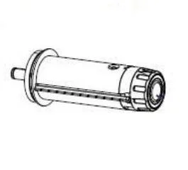 Zebra P1083320-068 Canuto de la cinta de transferencia térmica o Mandril de la cinta de transferencia térmica