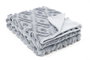 DKD Home Decor Manta de Sofá de Poliéster 130x170 cm Gris Claro