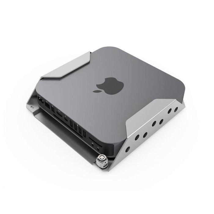 COMPULOCKS Soporte de seguridad para Mac Mini con candado de cable con llave Plata COMPULOCKS Soporte de seguridad para Mac Mini con candado de cable con llave Plata