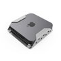 COMPULOCKS Soporte de seguridad para Mac Mini con candado de cable con llave Plata