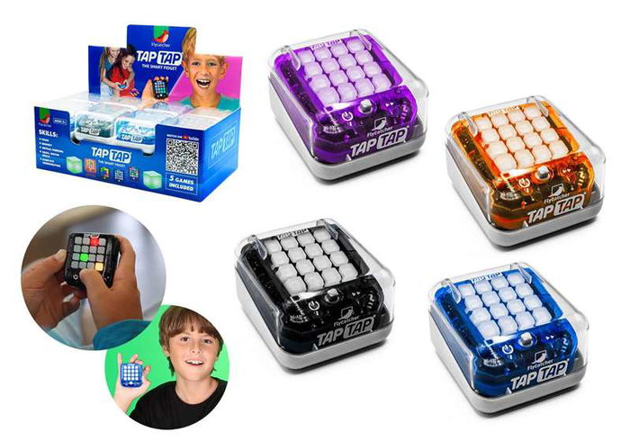 Bandai Juego electronico Tap Tap. Entrena memoria, concentracion y coordinacion. Modelos surtidos. 4,4x7,1x6,4 cm