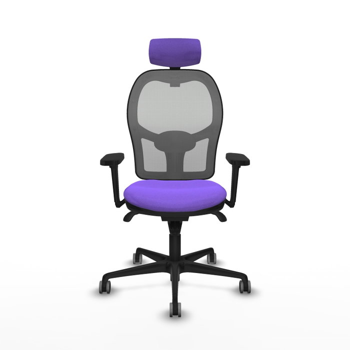 PIQUERAS Y CRESPO Silla de oficina Jorquera con mecanismo Sincro, Tela Lila y Malla Gris PIQUERAS Y CRESPO Silla de oficina Jorquera con mecanismo Sincro, Tela Lila y Malla Gris