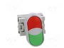 SPAMEL Interruptor Doble de 22mm con LED Rojo/Verde