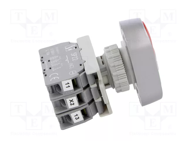 SPAMEL Interruptor Doble de 22mm con LED Rojo/Verde