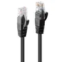 Lindy 48078 Cable de Red Cat6 U/UTP 2 Metros Negro, Conectores RJ-45 Macho Blindados, Gigabit Ethernet 1000 Mbit/s