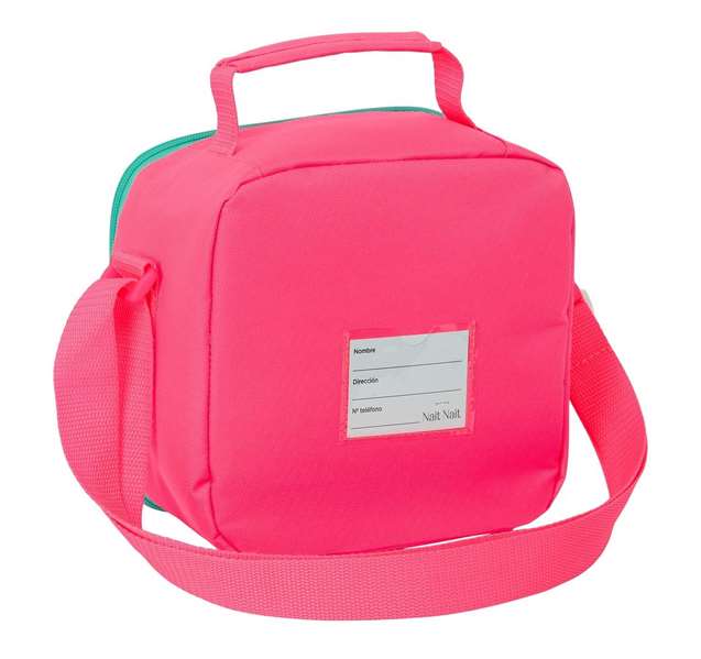 Portameriendas Térmico Nait Nait Rosa fluor 20 x 20 x 15 cm