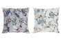 DKD Home Decor Cojín de Flores Multicolor (Surtido de 2)