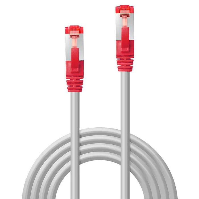 Lindy 47842 Cable de red Cat6 S/FTP (S-STP), RJ-45 Macho a RJ-45 Macho, Blindado, 10 Metros, Color Gris