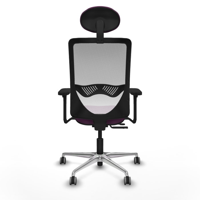 PIQUERAS Y CRESPO Silla de oficina Zulema con mecanismo Sincro/Traslack, Morado y Blanco PIQUERAS Y CRESPO Silla de oficina Zulema con mecanismo Sincro/Traslack, Morado y Blanco