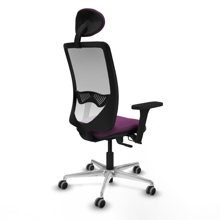 PIQUERAS Y CRESPO Silla de oficina Zulema con mecanismo Sincro/Traslack, Morado y Blanco PIQUERAS Y CRESPO Silla de oficina Zulema con mecanismo Sincro/Traslack, Morado y Blanco