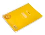 Liderpapel Cuaderno Espiral A5 Pautaguía Tapa Plástico 80 Hojas 90gr Cuadro Pautado 4mm con Margen Color Amarillo