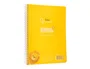 Liderpapel Cuaderno Espiral A5 Pautaguía Tapa Plástico 80 Hojas 90gr Cuadro Pautado 4mm con Margen Color Amarillo