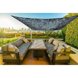 Faura Toldo vela camuflaje reversible negro 3 x 4 m