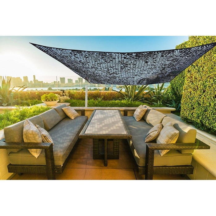 Faura Toldo vela camuflaje reversible negro 3 x 4 m Faura Toldo vela camuflaje reversible negro 3 x 4 m