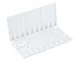 Liderpapel Paleta de plástico plegable con tapa y agujero para el pulgar 20x10x1,8 cm