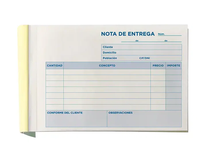 Liderpapel T228 Talonario Entregas 8º Original y Copia Apaisado
