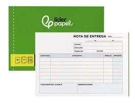 Liderpapel T228 Talonario Entregas 8º Original y Copia Apaisado