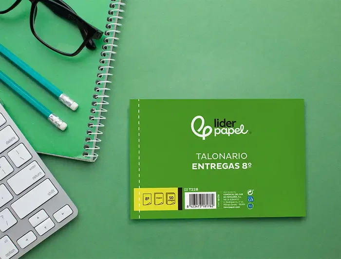 Liderpapel T228 Talonario Entregas 8º Original y Copia Apaisado