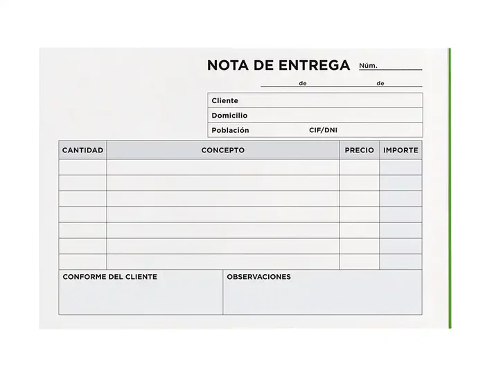 Liderpapel T228 Talonario Entregas 8º Original y Copia Apaisado