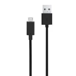Celly Cable USB 2.0 Tipo A Macho a Micro USB B Macho, 1 Metro Negro, para Carga Rápida 2.1A y Sincronización de Datos
