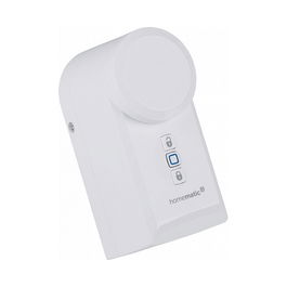 eQ-3 HmIP-DLD Cerradura Inteligente para Puerta, Sin Llave, Mando a Distancia, Blanco, IP20, AA, Aplicaciones Compatibles