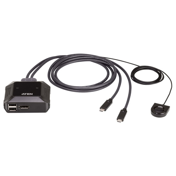 Aten US3312-AT Switch KVM 2 puertos USB-C 4K DisplayPort