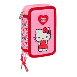 Safta Plumier Hello Kitty Triple Cremallera con 37 Piezas