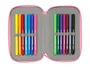 Safta Plumier Escolar Hello Kitty Triple Cremallera con 37 Piezas, 195x125x55 mm
