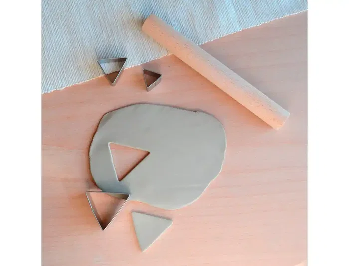 SIO-2 Set de 3 Cortadores Metálicos para Cerámica y Arcilla en Forma de Triángulo